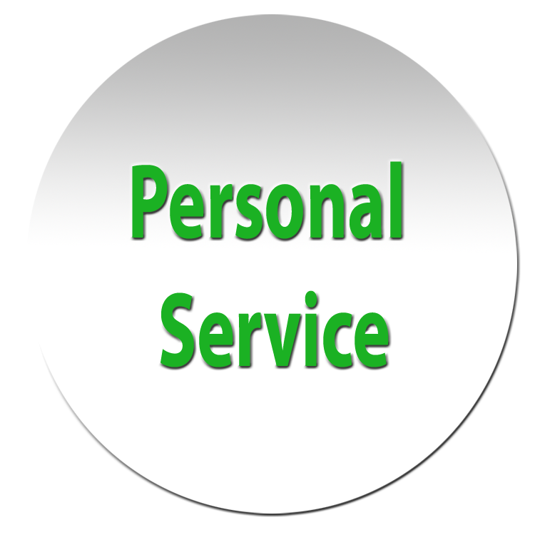 Personal service given with each rental.